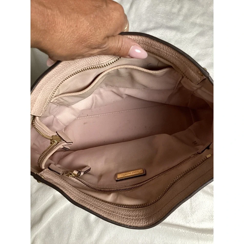 Tory Burch Everly Hobo Shoulder Bag Pink Blush Leather MSRP $498